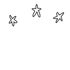 Doodle Star Hand Drawn, Star line illustration, Dooddle Art