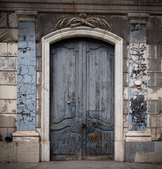 old wooden door