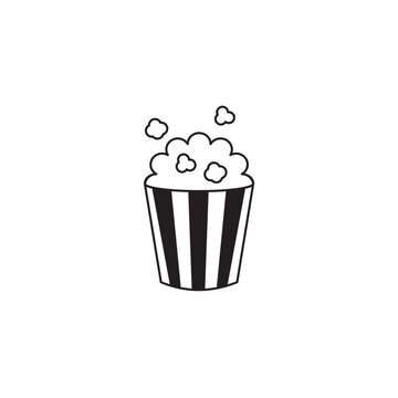 Popcorn icon snack, food for app web logo banner poster icon - SVG File