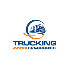 trucking logo design for business 