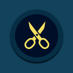 Scissors icon vector. Cut. Cutting Scissors. 