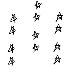 Naklejka premium Doodle Star