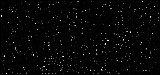 
Grainy abstract texture on a black background. Snow texture. Design element.
Falling snowflakes on night sky background,Bokeh of white snow on a black background.	