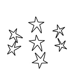 Fototapeta premium Doodle Star