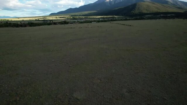 Mount Princeton 14ner in Buena Vista, Colorado in the San Juan mountains. Aerial 4K drone video in the Rocky Mountains. 