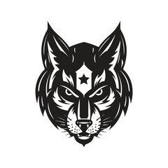 wolf, vector concept digital art, hand drawn illustration