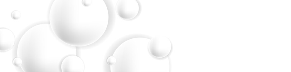 Modern abstract white background with circles. White bubble. Vector EPS 10
