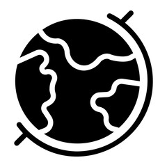earth glyph icon
