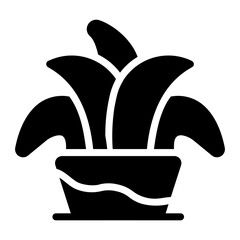 plant glyph icon