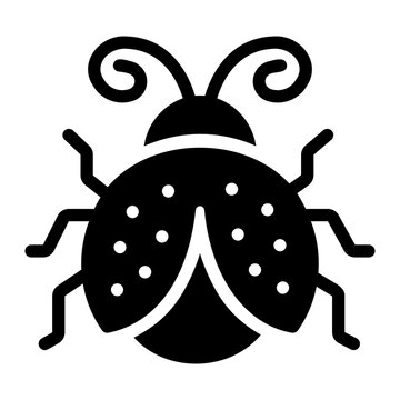 Ladybug Glyph Icon