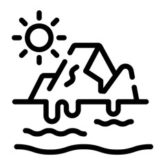 iceberg line icon