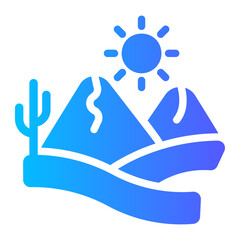 desert gradient icon