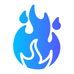 flame gradient icon
