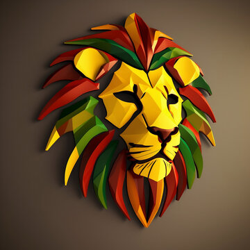 Roar to Success with Our Striking 3D Lion Head Logo Design | Boost Your Brand's Image Today