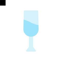 champagne icon flat style vector