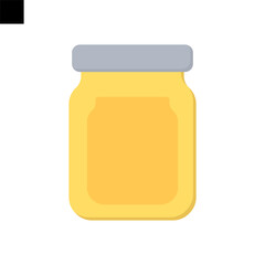 jar icon flat style vector