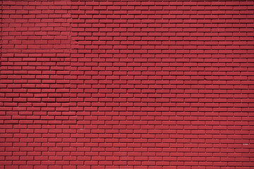Clean deep red holiday brick wall background