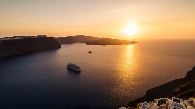 Sunset Over Santorini