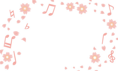 桜と音符