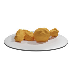3d Fried chicken