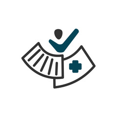 medical billing logo template Icon Illustration Brand Identity. Isolated and flat illustration. Vector graphic