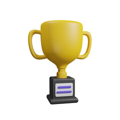 trophy 3d illustration