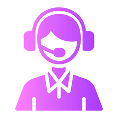 customer service gradient icon