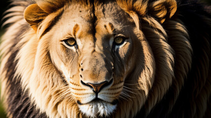 Fototapeta premium close up of a lion