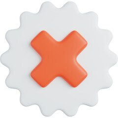 Fototapeta premium Non validated 3D Icon