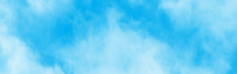 blue sky with white clouds in sunny weather .Blue Sky vector .White cumulus clouds formation in blue sky .blue water surface background .Panorama.