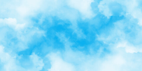 blue sky with white clouds in sunny weather .Blue Sky vector .White cumulus clouds formation in blue sky .blue water surface background .Panorama.