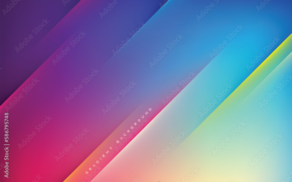 Poster abstract smooth gradient color background with light diagonal