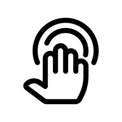 Editable four fingers hold vector icon. Part of a big icon set family. Perfect for web and app interfaces, presentations, infographics, etc