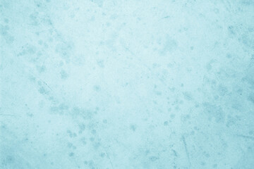 Blue light concrete texture for background in summer wallpaper. Cyan cement colour sand wall of tone vintage. Abstract teal dark color.
