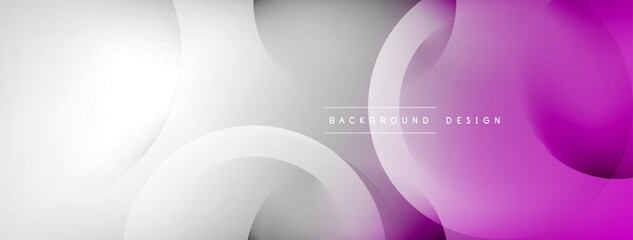 Light geometric abstract background with lines, circles