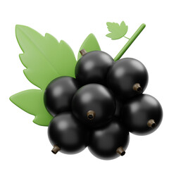 Blackcurrant 3D Icon