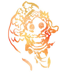 辰, 辰年, 年賀状, 2024, 2024年, テンプレート, ドラゴン, 手描き, 干支, 年賀はがき,	
