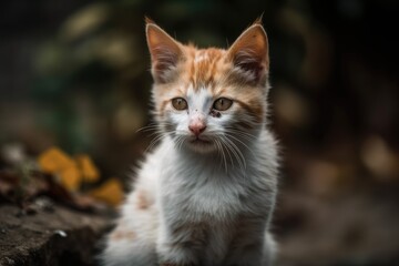 The kitten is playing. Generative AI