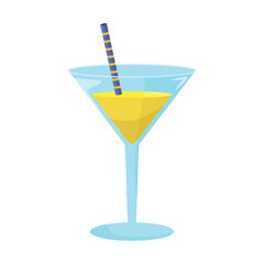 green martini with fresh citrus drink
