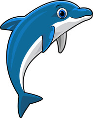 Cute dolphin mascot