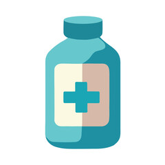 Fototapeta premium Healthcare symbol medicine in pharmacy bottle