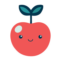 Juicy apple symbolizes healthy lifestyle and love