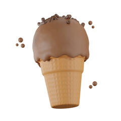 Ice Cream Fast Food 3D Illustrations
