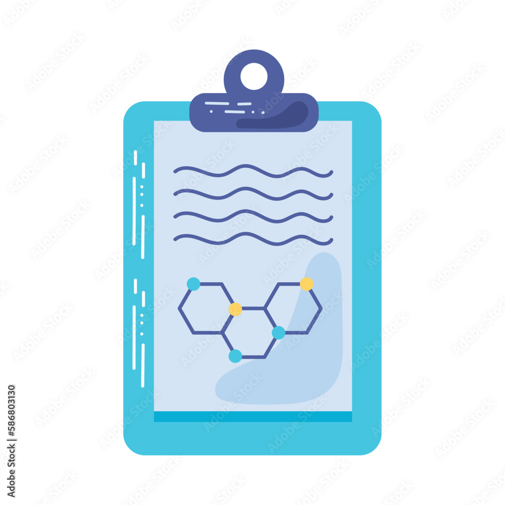 Canvas Prints clipboard with scientific information