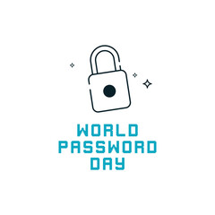 World Password day banner design template