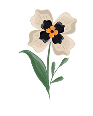 flower stem spring icon