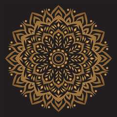 Luxury golden ornamental mandala background design