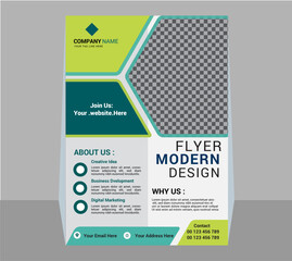 Corporate Business a4 vector Flyer Design for Company promotion poster brochure or brochure cover layout,annual report,and advertise.