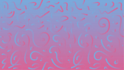 Blue and Red Abstract Lines Gradient Vector Background