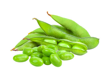  green soy beans on  transparent png - obrazy, fototapety, plakaty